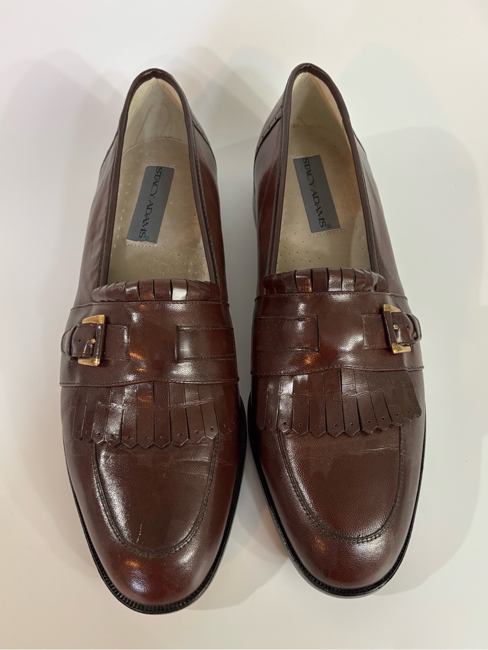 Stacy Adam’s Brown Leather Loafers Size 12 La Salle
